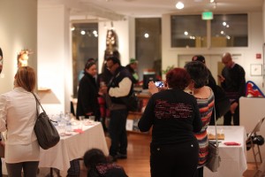 Guests mingled and enjoy fabulous food and wine.