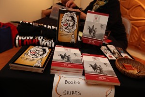 Guests picked up copies of both Gyasi's book. T-shirts promoting the new book were also very popular.